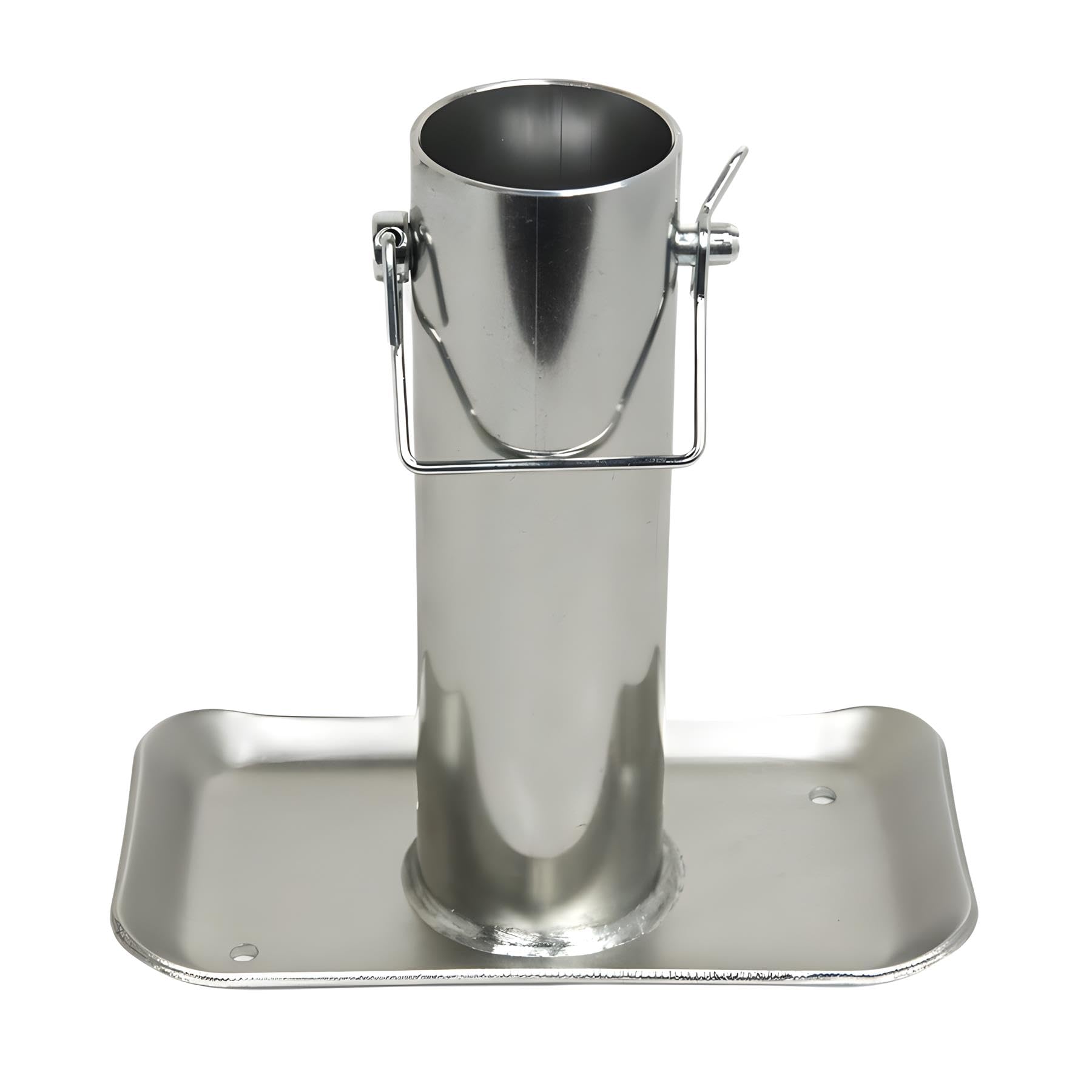 Jeremywell - Placa de pie desmontable para remolque de 5000 libras de capacidad con base de pin para barco con marco en A, caravana, caravana, 7-1/2 pulgadas de longitud de tubo