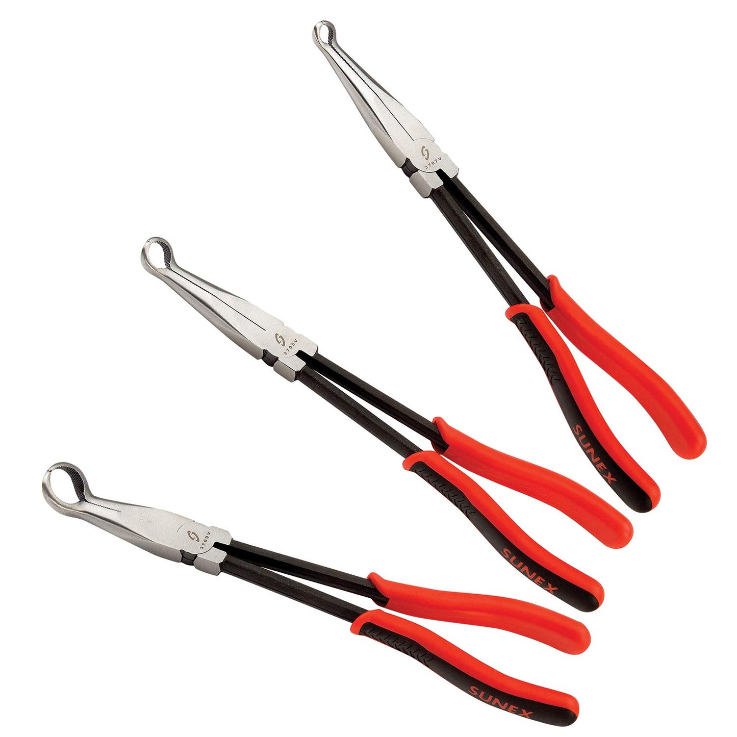 Sunex 3703 V, 11", manguera Gripper Juego de alicates, 3 piezas