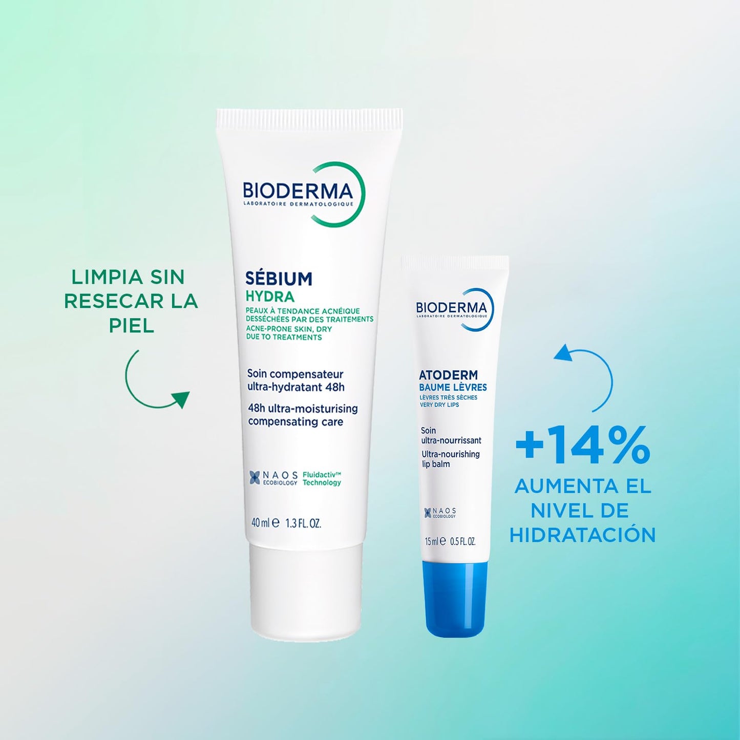 Sébium Hydra + Atoderm Labios