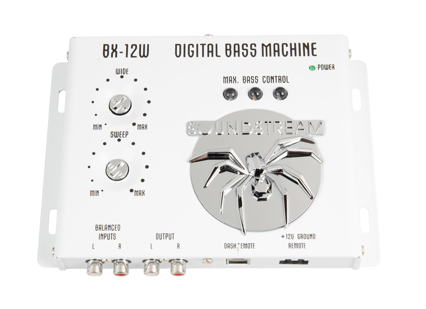 Soundstream BX-12W Digital Bass Processor with Remote (White)