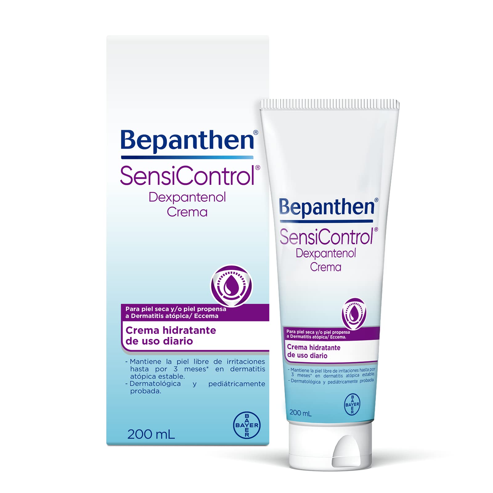 Bepanthen SENSICONTROL Crema Hidratante Piel Seca 200ml | Alivio y Protección