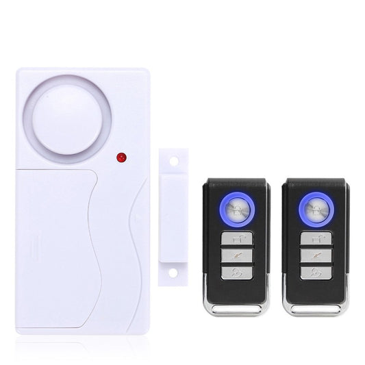 Alarma de Puertas y Ventanas Mengshen Blanca Inalámbrica con Control Remoto