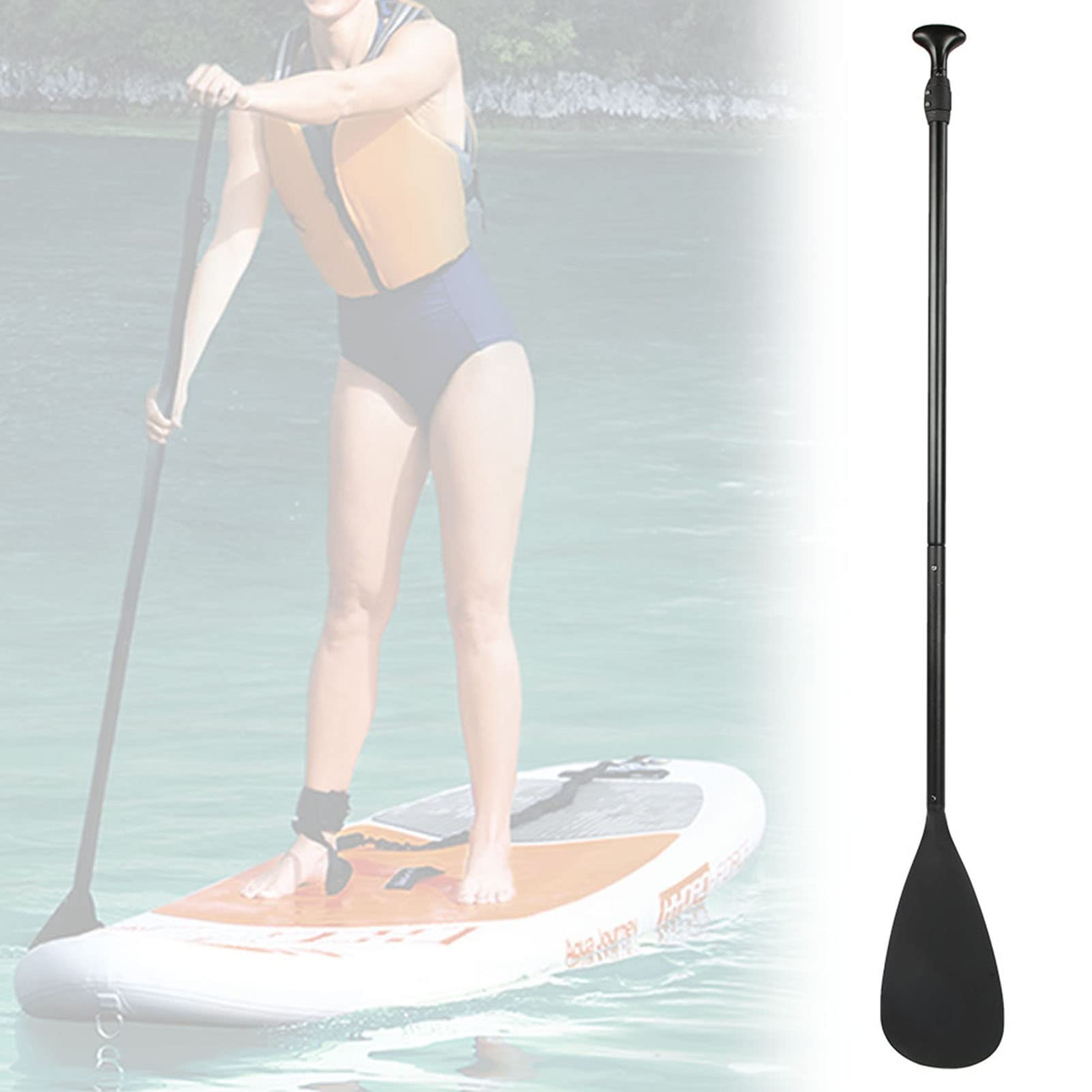 Paleta de Surf Mxtech Negro de Tubo de Aluminio para Navegar en Kayak para Todas Las Personas