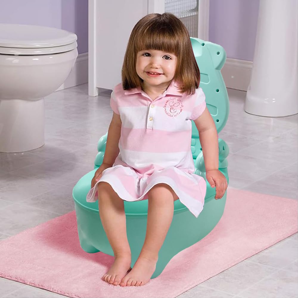 Fishlead Baño Entrenador Niño, Bañito Entrenador para Bebés con Asiento Acojinado, Inodoro de Entrenamiento, Bacinica para Bebés de Etapa de Desarrollo en Adelante, con Bacinica Extraíble