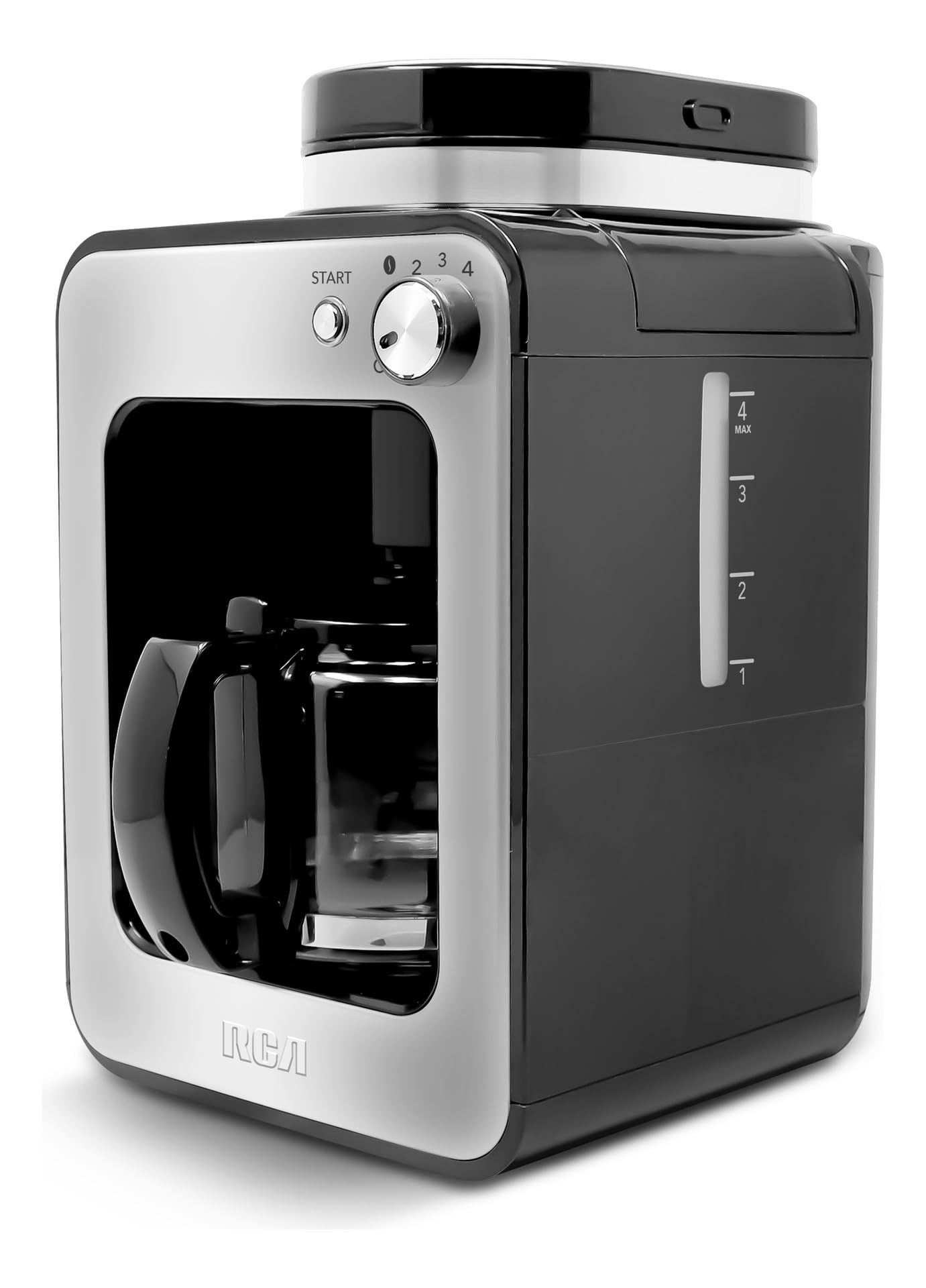 Cafetera RCA Inoxidable con Molino Integrado y Sistema Antigoteo Automática para 4 Tazas