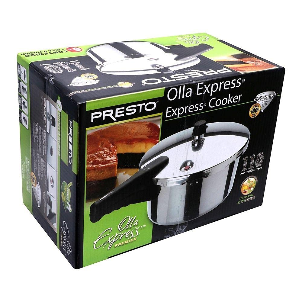 Olla Express Presto Aluminio 6 Litros 7 Sistemas de Seguridad