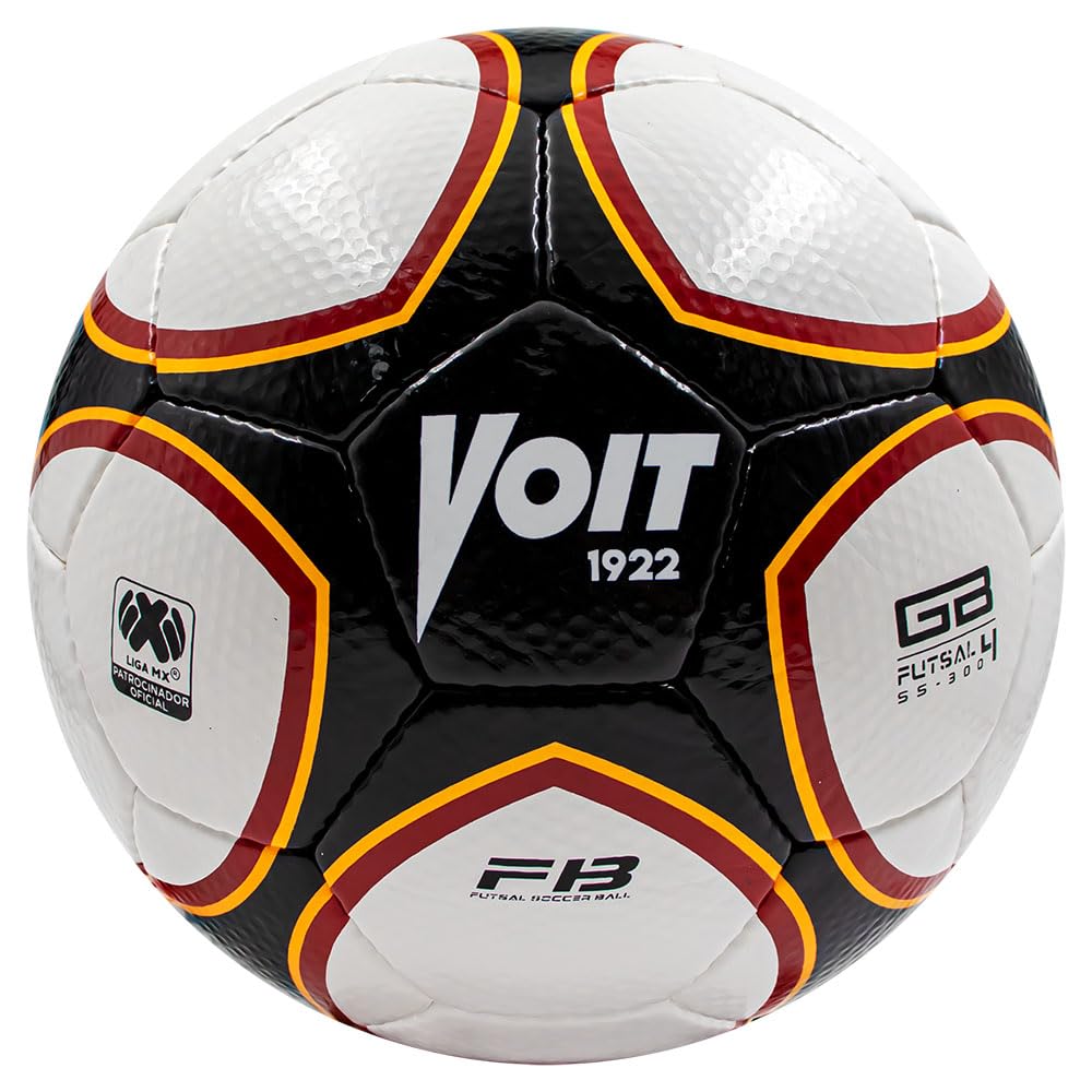 Balón de Fútbol Voit Blanco Cosido a Mano No. 4 Futsal Peso Muerto