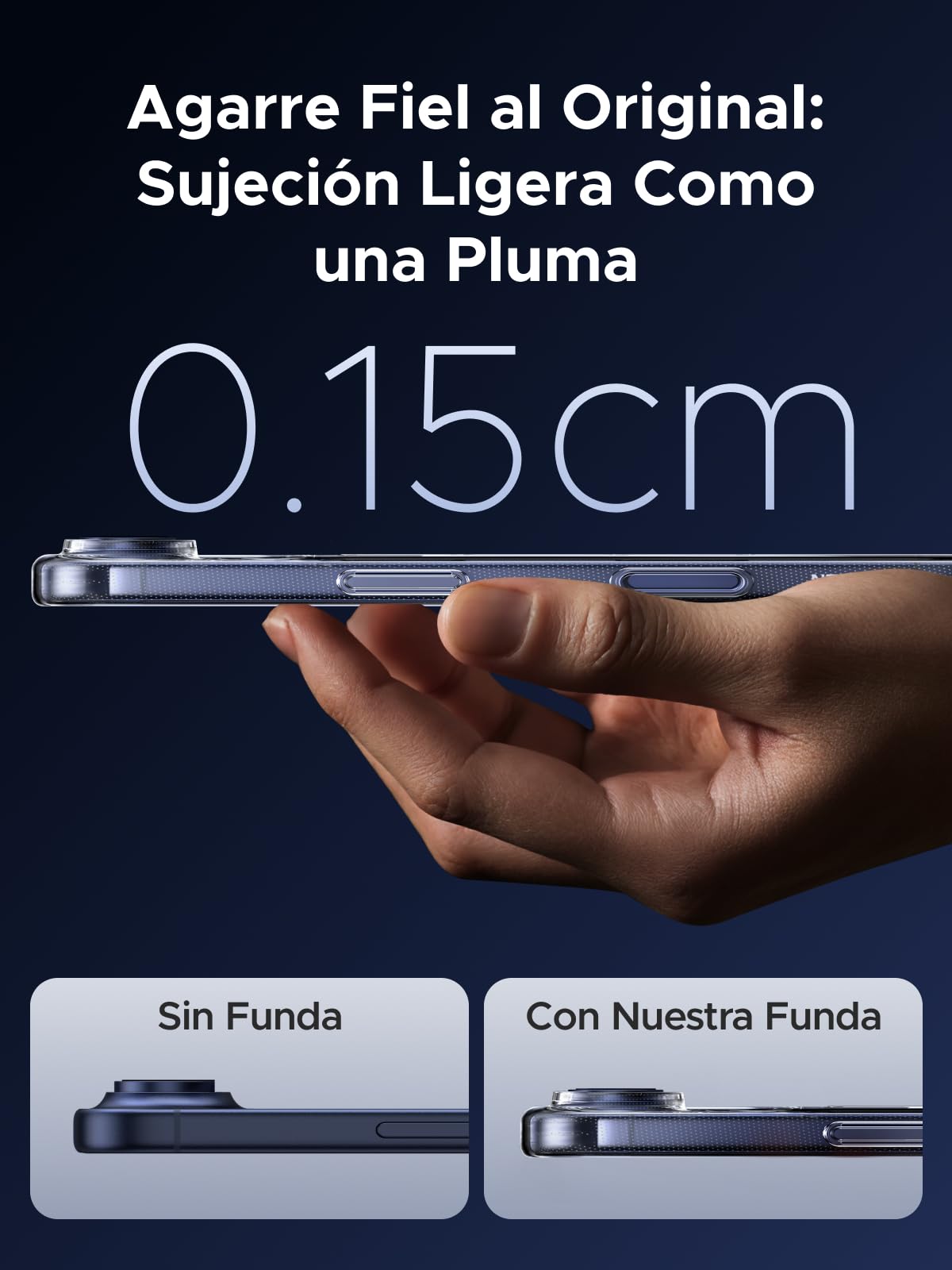 UGREEN Funda Magnética para iPhone Air, MagSafe Case Antidesgaste, Anti-Amarillo con Protección de la Lente y contra Caídas, Antigolpes Respaldo Transparente, Carcasa 6.5 Pulgadas