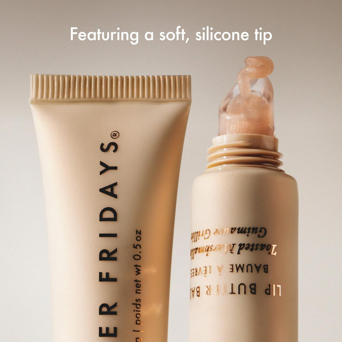 Summer Fridays Lip Butter Balm Edición Limitada, Tono Toasted Marshmallow, con Toque de Brillo Dorado, 15g