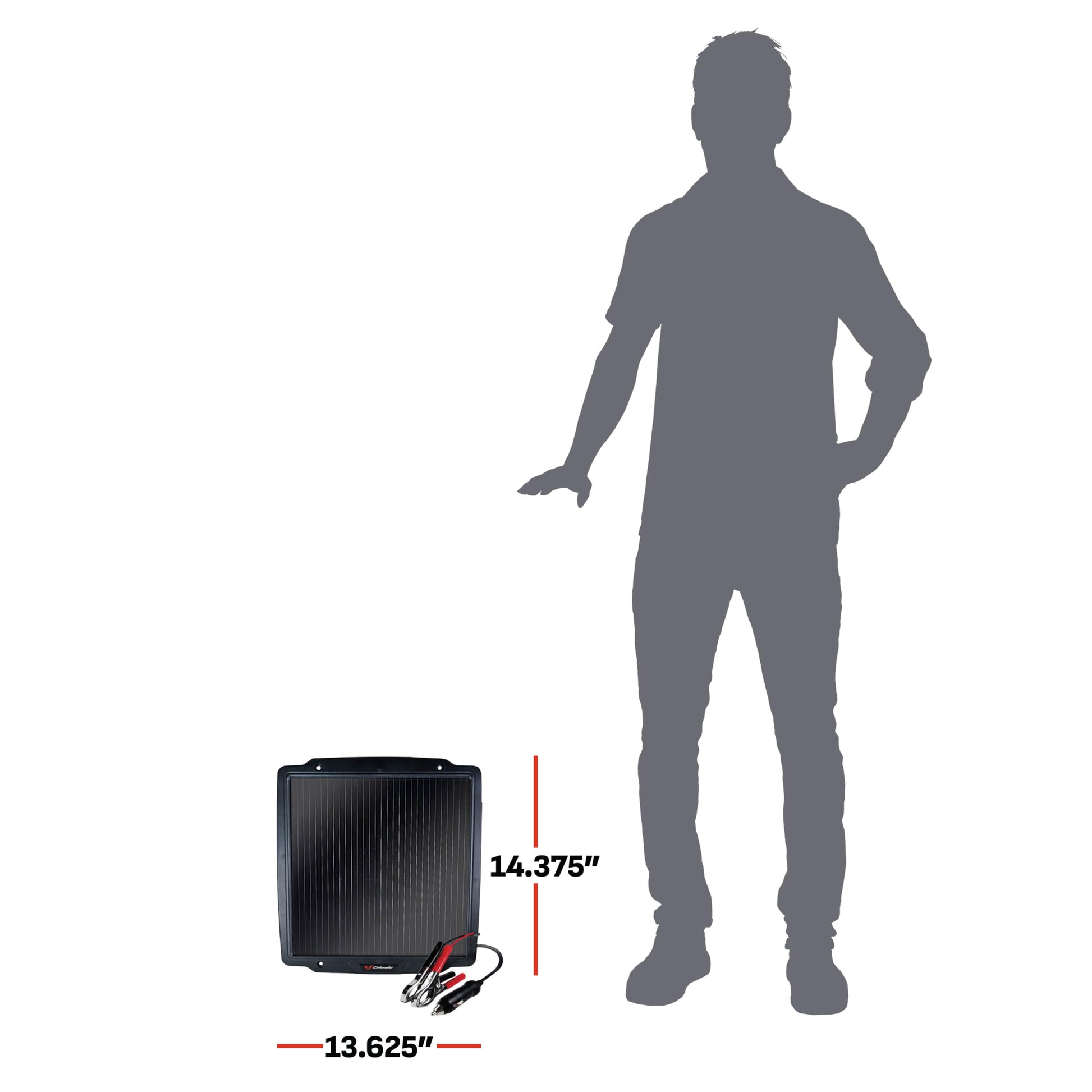 Schumacher - Mantenedor Solar para batería, Negro, Una Talla