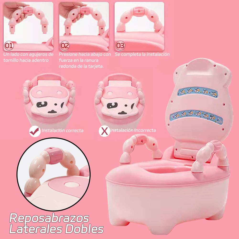Fishlead Bañito Entrenador para Bebés, con Cepillo y Recargaderas de Brazo