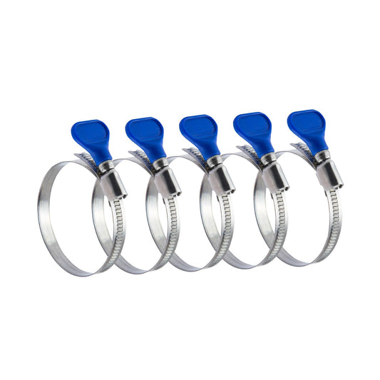 Manguera Powertec 4 Pulgadas Llave Abrazadera de alambre 5-Pack