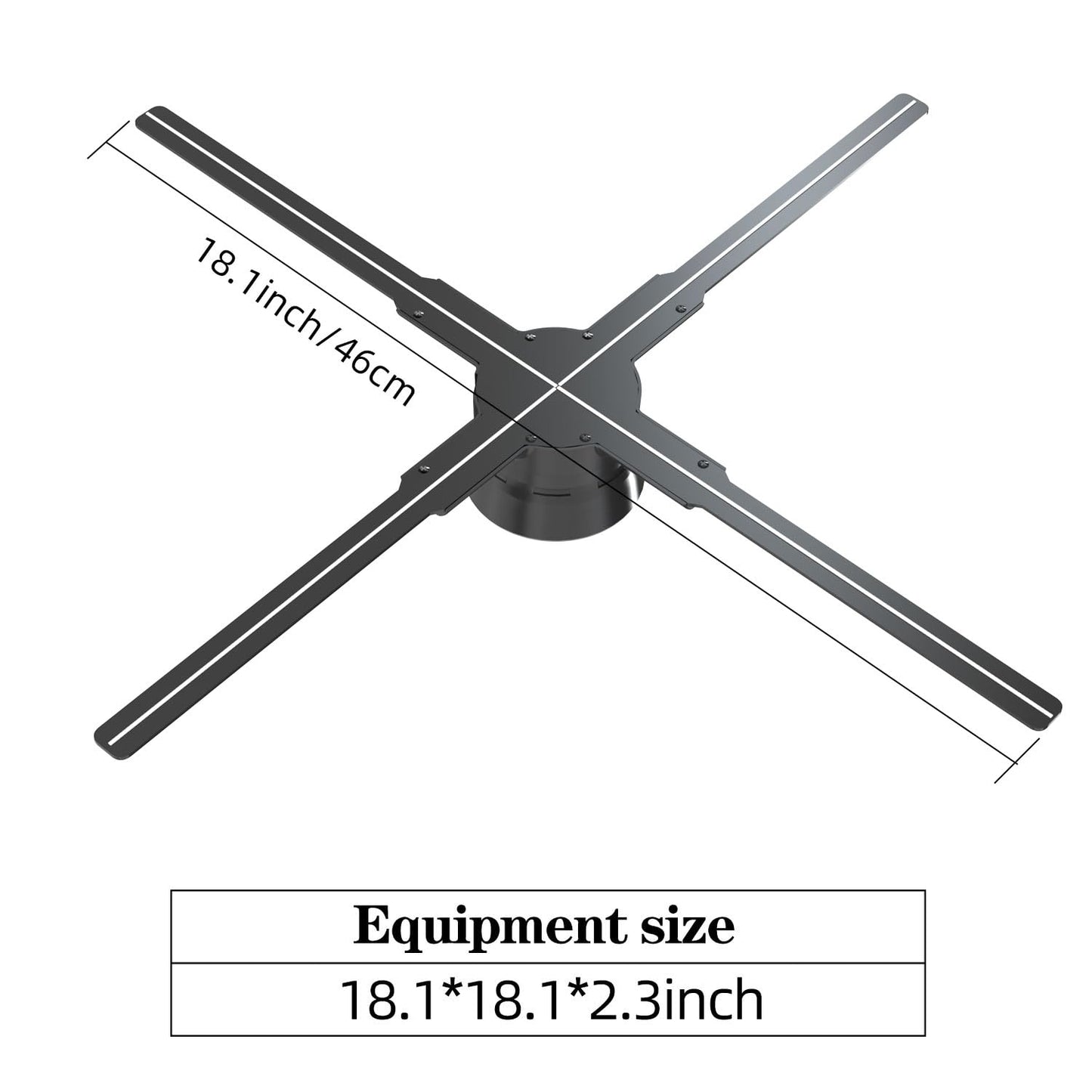Ventilador de holograma 3D con biblioteca de videos 700, proyector de luz nocturna holográfica LED para techo con luz de cielo y luz nocturna para tienda, bar, casino