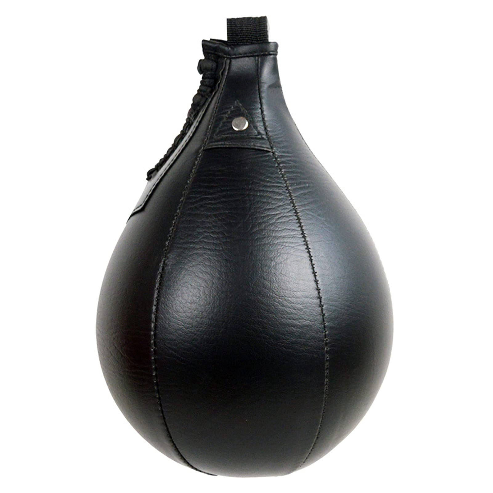 Saco De Boxeo Speedball Portátil De Cuero Sintético Negro para Gimnasio En Casa