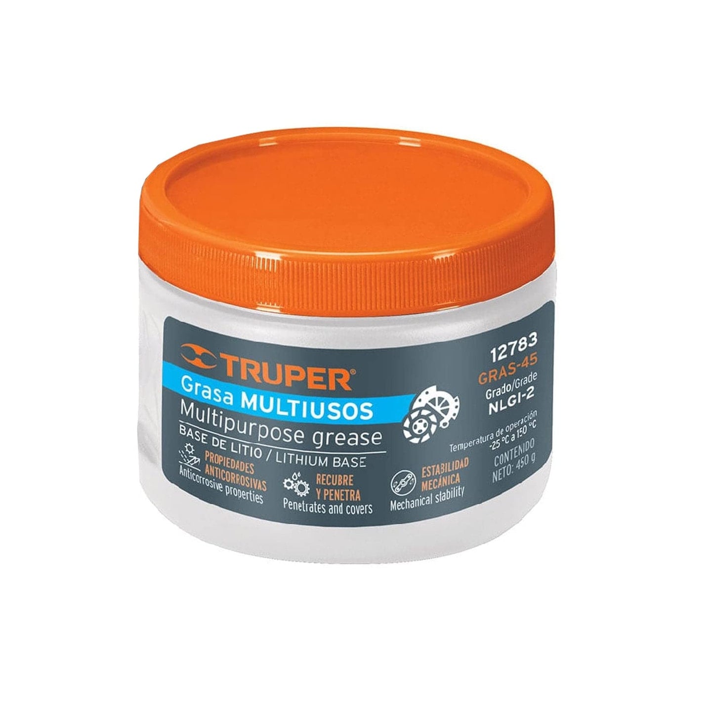 Grasa de Jabón Base Litio Truper para Chasis 450 gr