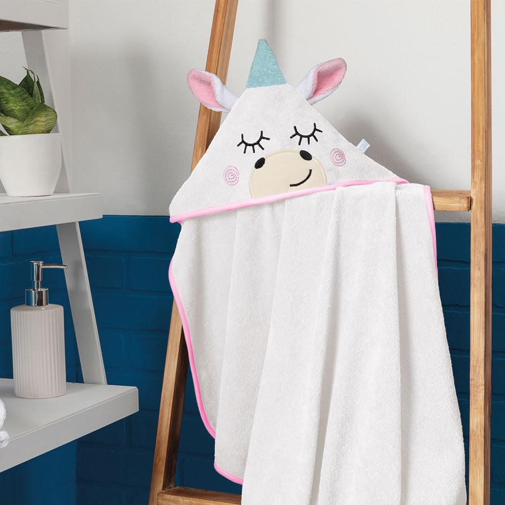 Baby Mink Salida de Baño para Bebé, Suave y Absorbente para Después del Baño (Blanco)