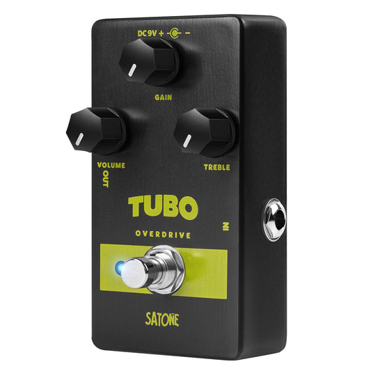 Pedal de Efecto para Guitarra Eléctrica Satone S806 Sobremarcha Acústico de Metal con True Bypass