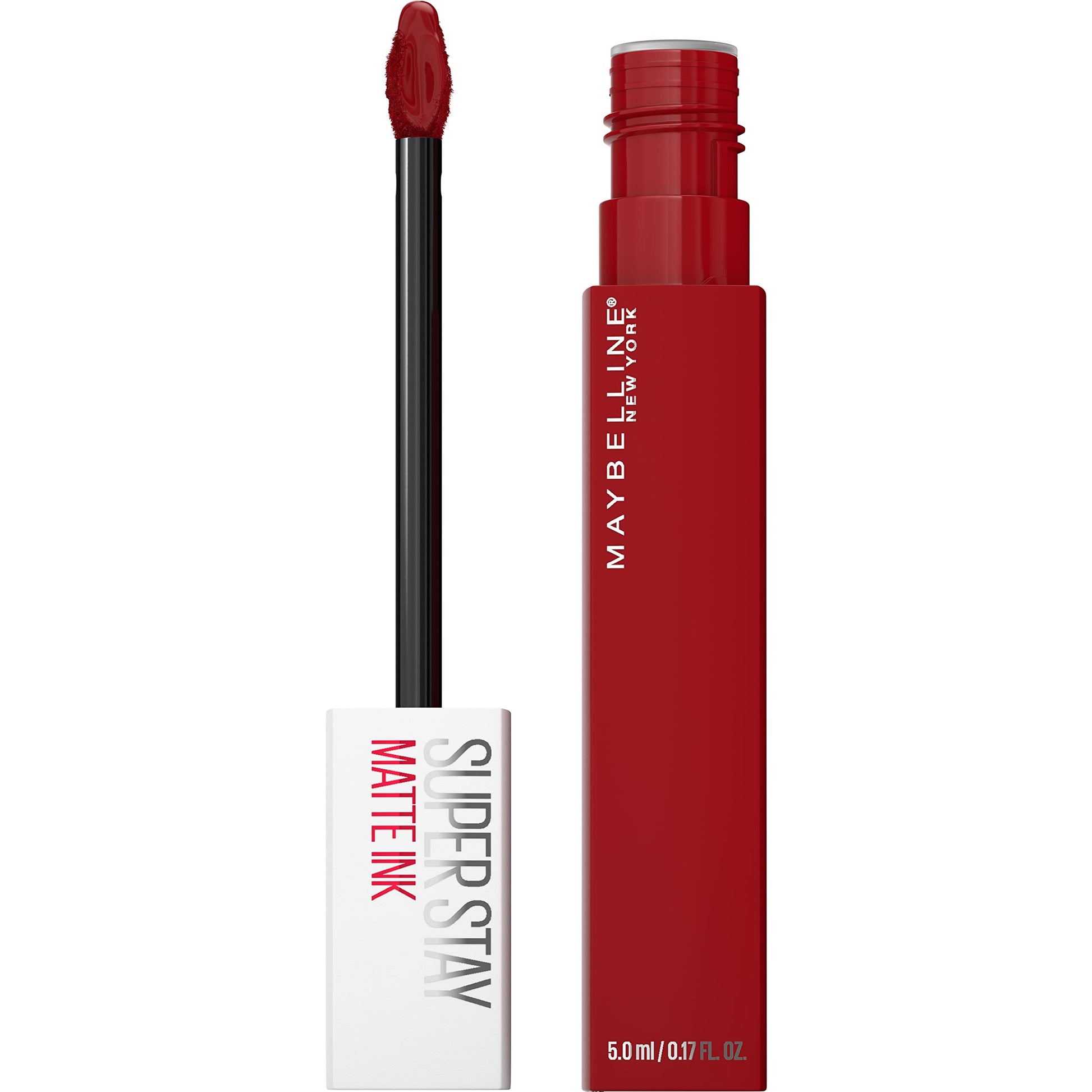 Labial líquido brillante Maybelline Super Stay Vinyl Ink Red Hot + Labial Liquido Matte, Super Stay Matte Ink Spiced Edition Exhilarator, Ny Exhilarator
