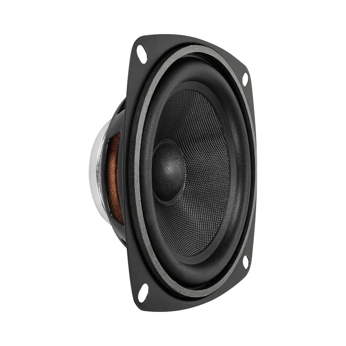 PRV AUDIO 4MR60-NDY-4 PRO - Altavoz de neodimio de rango completo de audio de rango medio - 60 vatios, 4 ohmios - driver compacto y potente para audio del coche - Perfil bajo, sonido de alta fidelidad