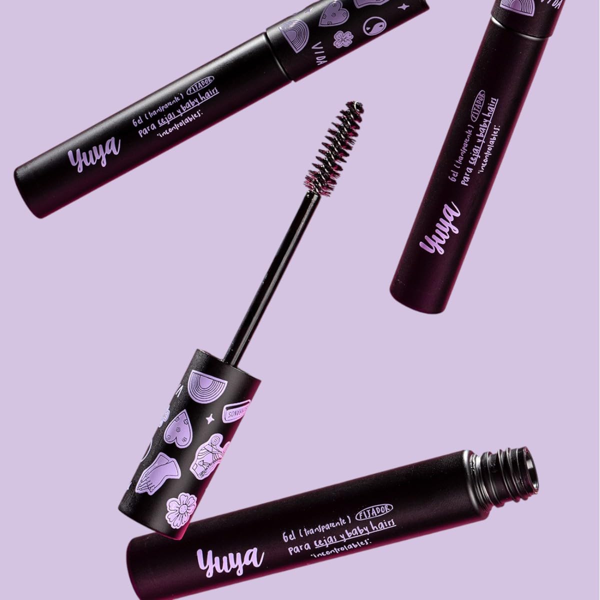 Yuya - Polvo traslúcido con ingredientes naturales + Gel Fijador para Cejas