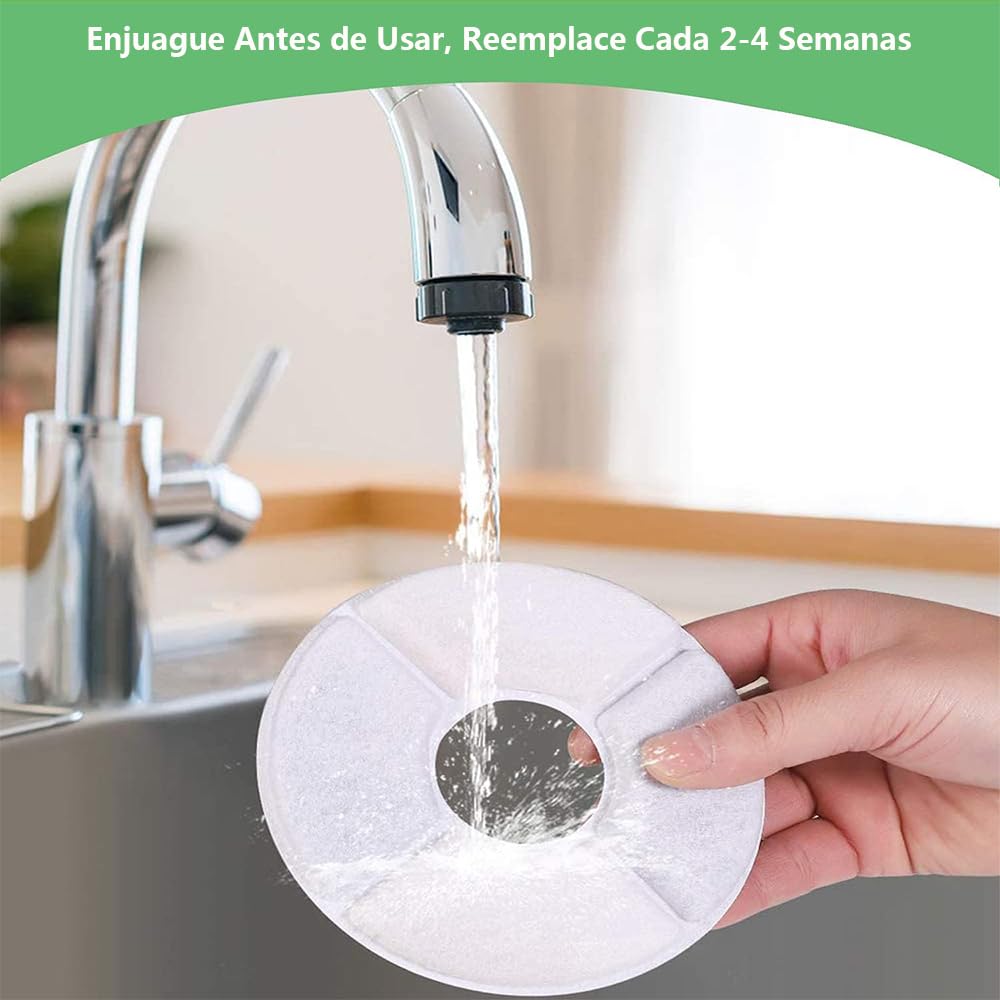Filtros para Fuente Agua Mascotas Gatos Filtro de Carbon Activado Sistema Triple Filtracion Paquete 8