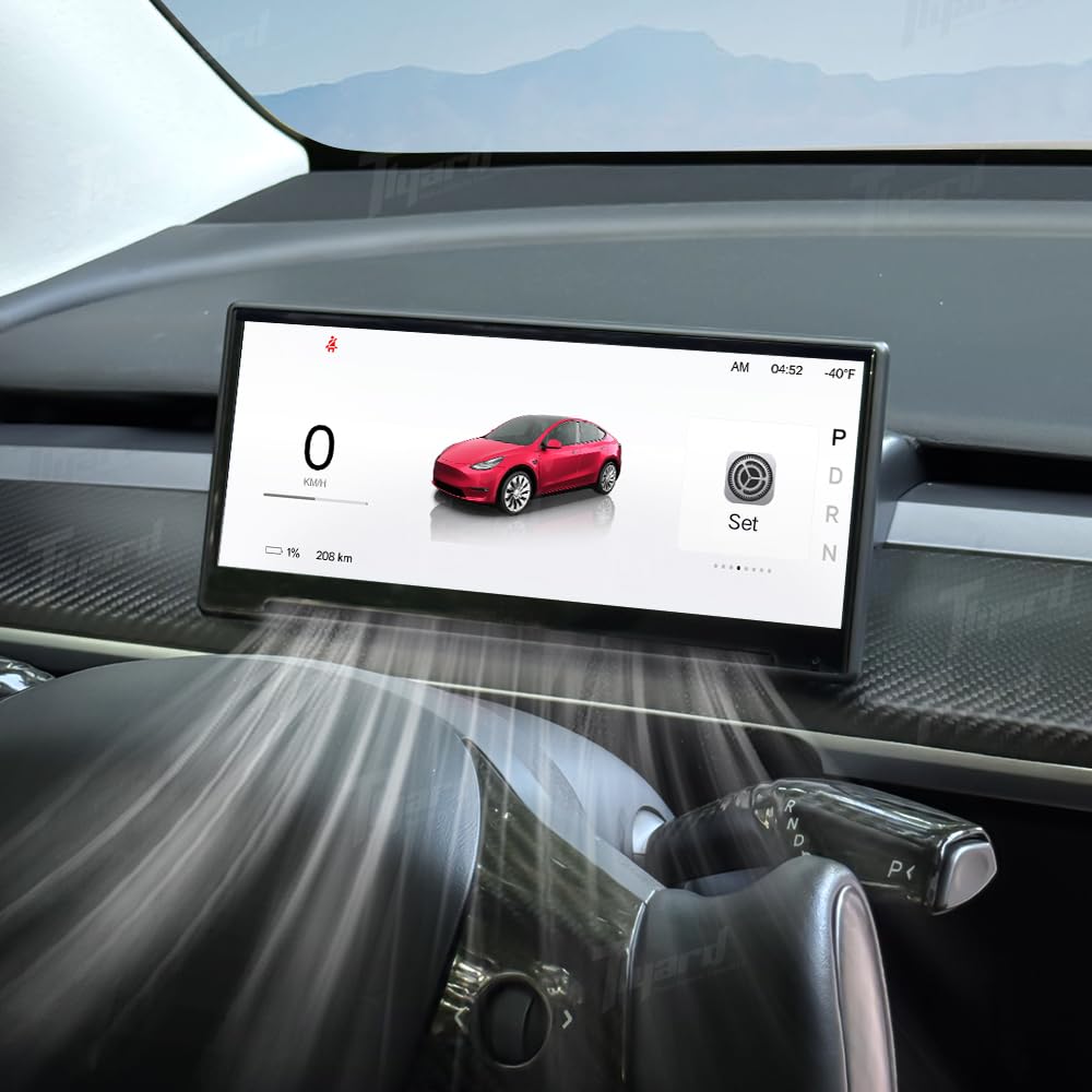 Pantalla Heads Up Display Tlyard para Tesla Model Y Model 3 8.9 Pulgadas HD con CarPlay y Android Auto OTA Actualizaciones