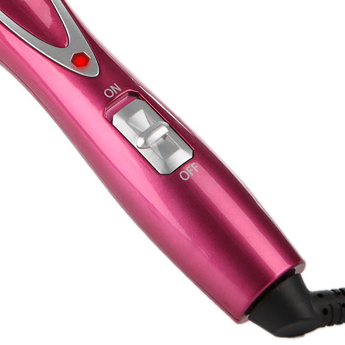 Cepillo Rizador Eléctrico Tourmalina Cerámica Plegable Anti-escala para el Cabello Mini Peine de Viaje