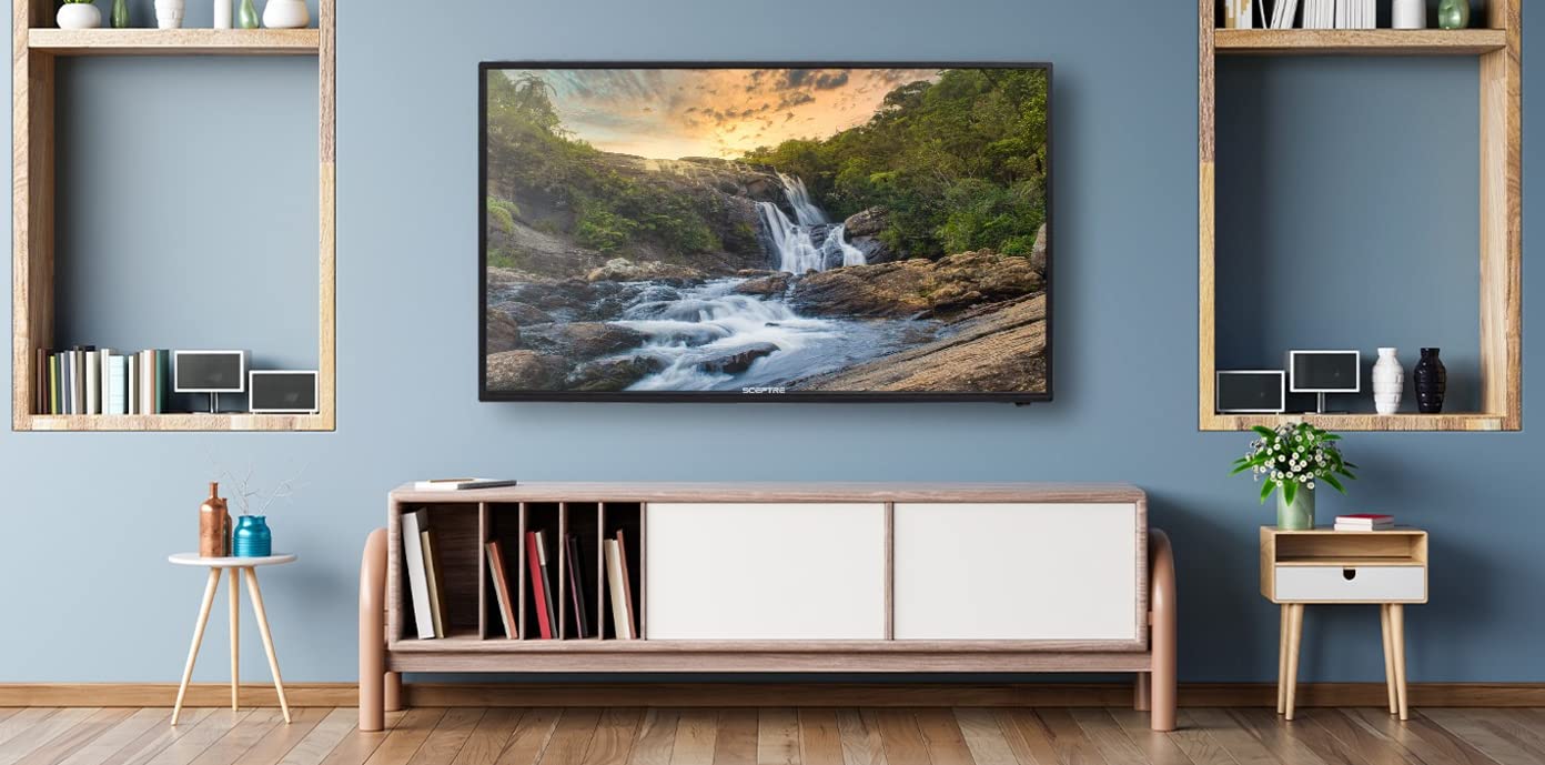 Televisión LED SCEPTRE 43 Pulgadas Full HD con 3 Puertos HDMI Montable Pared Reacondicionado