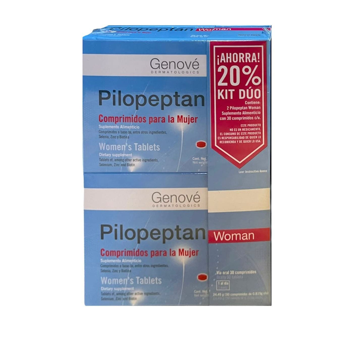 Comprimidos Pilopeptan Kit Duo Azul
