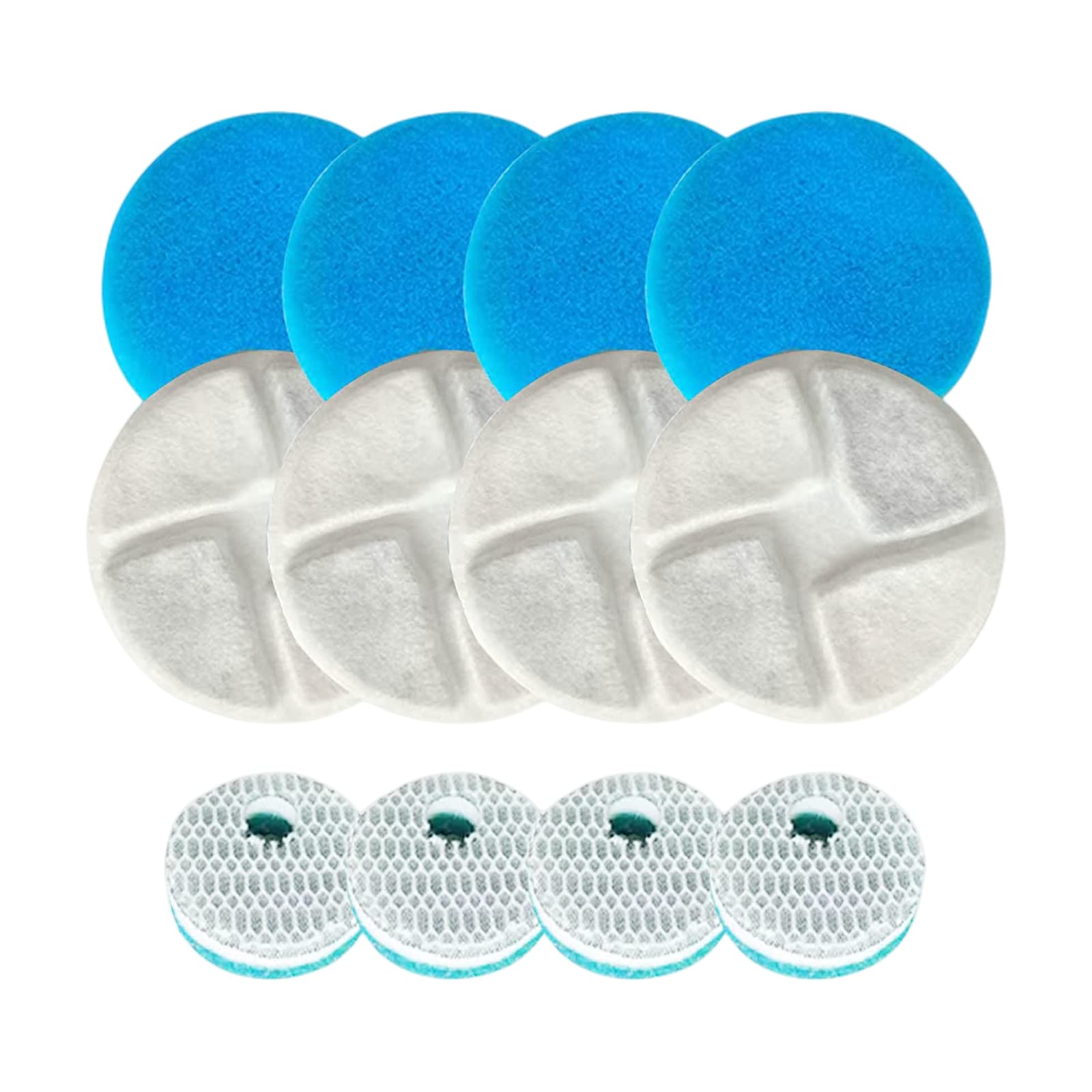 AILRINNI Filtro De Fuente De Agua para Mascotas Filtros para filtros de Fuente de Agua de Gato, Filtro de Repuesto de Filtro de carbón Activado (4 Juegos)