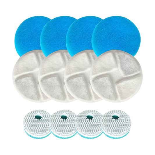 AILRINNI Filtro De Fuente De Agua para Mascotas Filtros para filtros de Fuente de Agua de Gato, Filtro de Repuesto de Filtro de carbón Activado (4 Juegos)