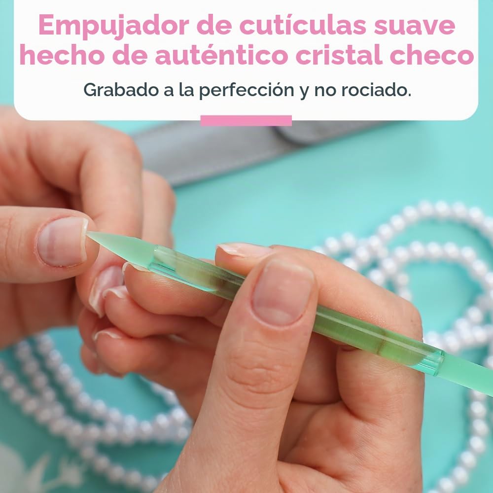 Bona Fide Beauty - Empujador de cutículas verde