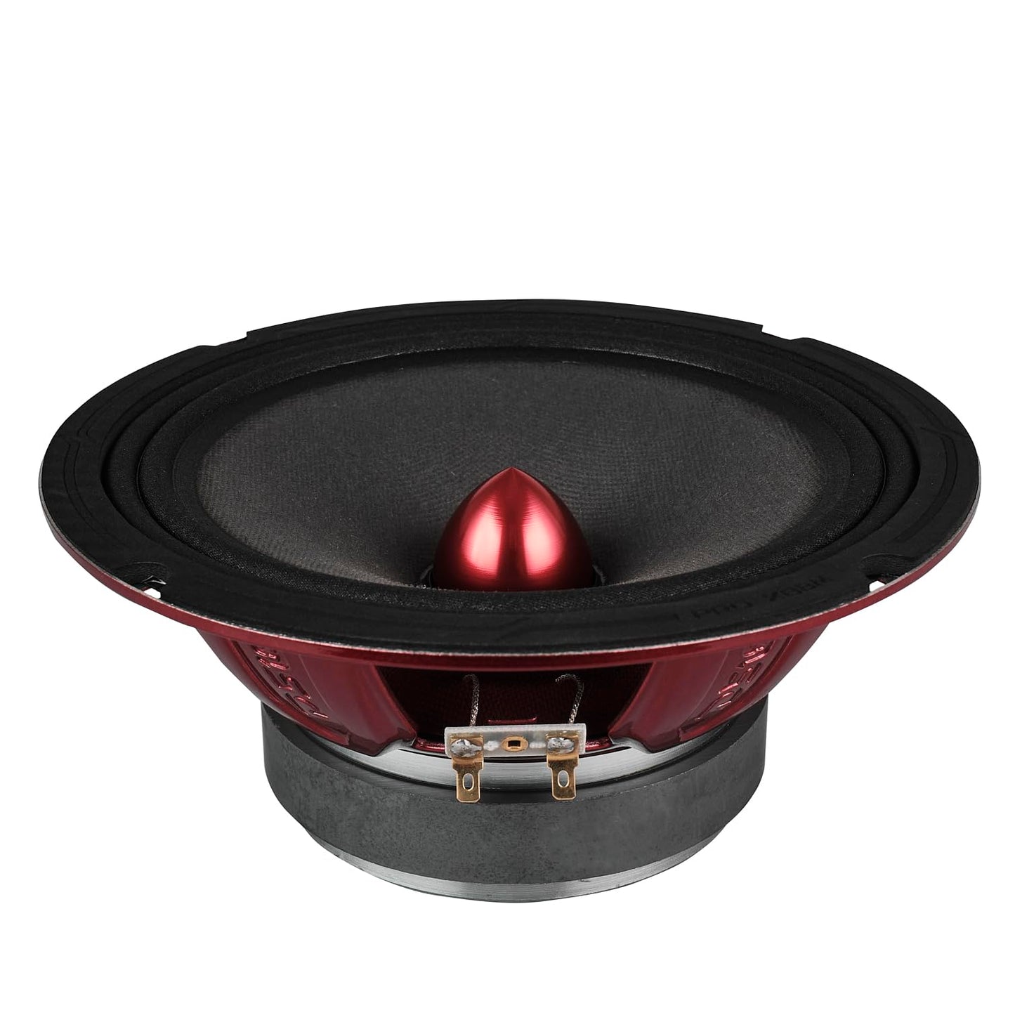DS18 PRO-X8BM Loudspeaker - 8", Midrange, Red Aluminum Bullet, 550W MAX, 275W RMS, 8 Ohms - Premium Quality Audio Door Speakers for Car or Truck Stereo Sound System (1 Speaker)