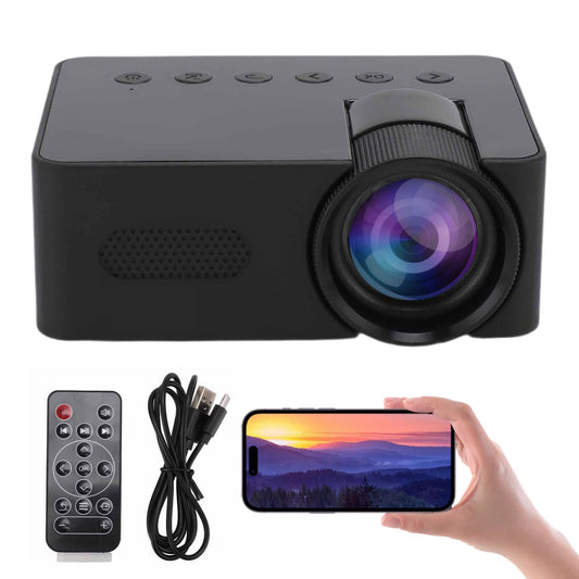 Mini Proyector Smart 1080P HD Imagen de Reflexión Difusa Protección Ocular para Cine en Casa Portátil