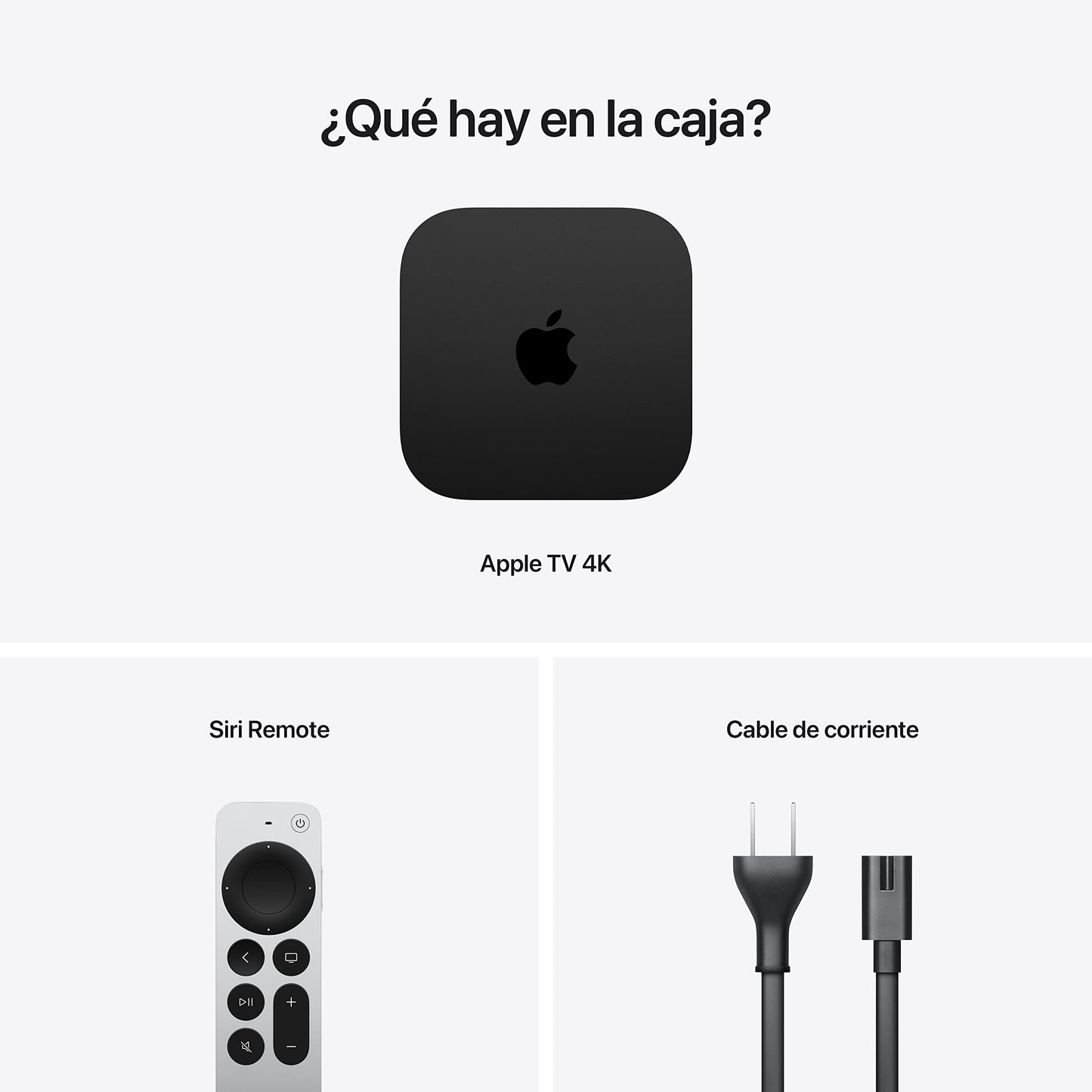 Apple TV 4K Home Apple TV 4K 2022 Apple TV 4K Wi‑Fi + Ethernet con 128 GB de Almacenamiento (Tercera generación)