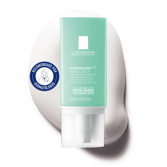 La Roche-Posay HydraphaseHA Rich Face Moisturizer, Hyaluronic Acid Face Moisturizer for Dry Skin with 72HR Hydration, Oil Free & Non-Comedogenic, 50 ML, 1.69 fl. oz.