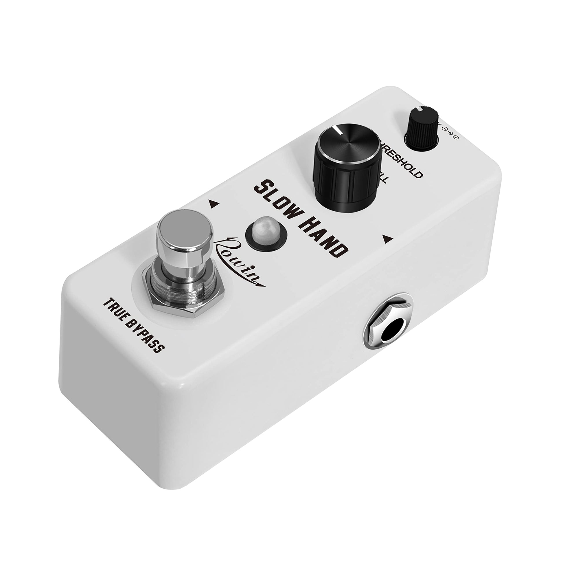 Pedal de Guitarra Digital Rowin Negro True Bypass para Guitarra Eléctrica y Bajo