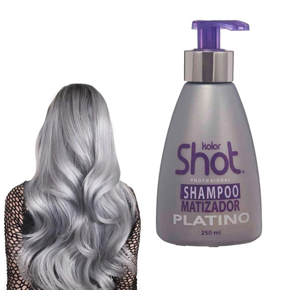 Kolor Shot Shampoo Matizador Platino - 300 Ml