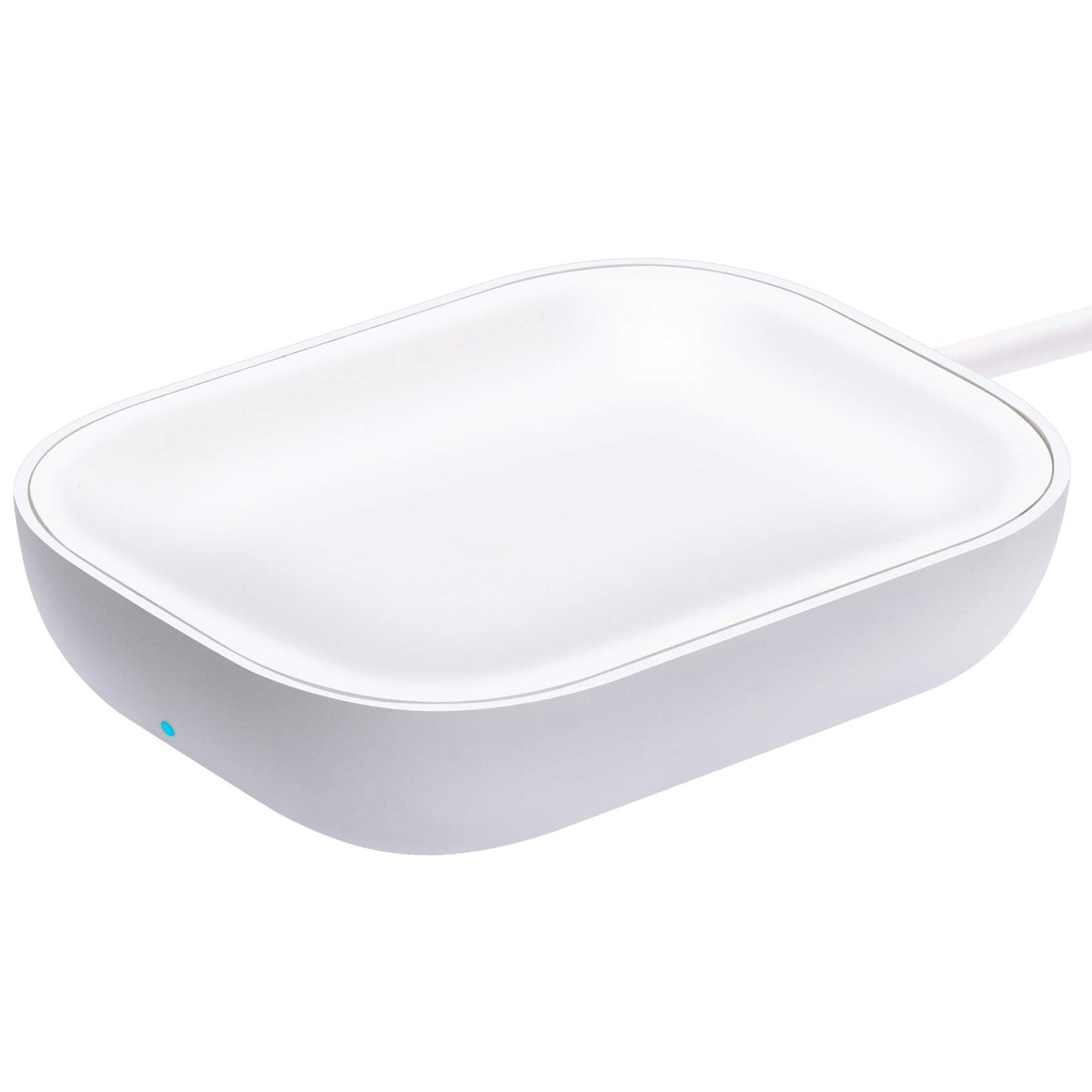 Cargador para Airpods Pro, cargador inalámbrico para AirPods 4 (cancelación activa de ruido)/3rd/AirPods Pro 2nd/Airpods Pro/Airpods, estación de carga para Airpods y Airpods Pro, blanco-2