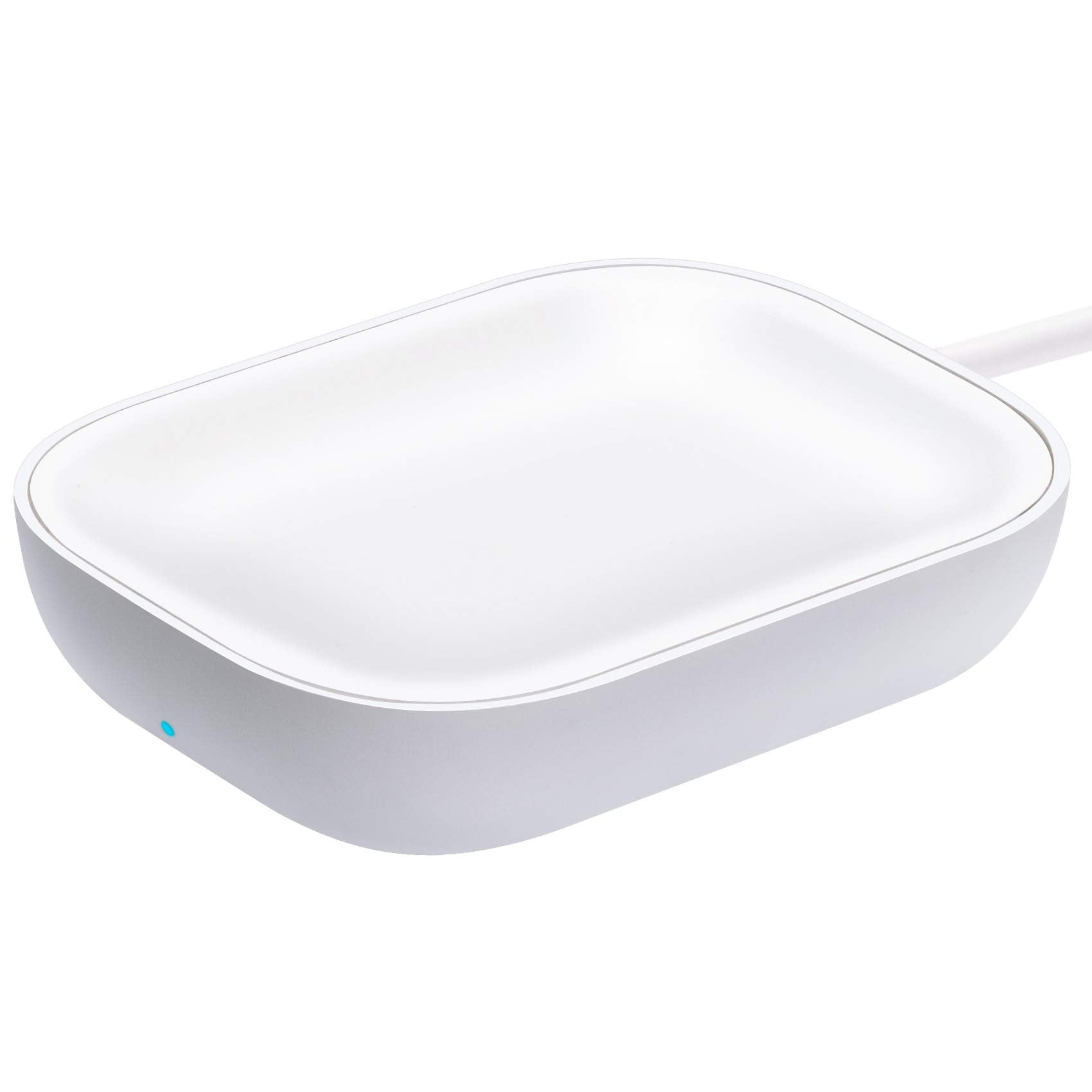 Cargador para Airpods Pro, cargador inalámbrico para AirPods 4 (cancelación activa de ruido)/3rd/AirPods Pro 2nd/Airpods Pro/Airpods, estación de carga para Airpods y Airpods Pro, blanco-2