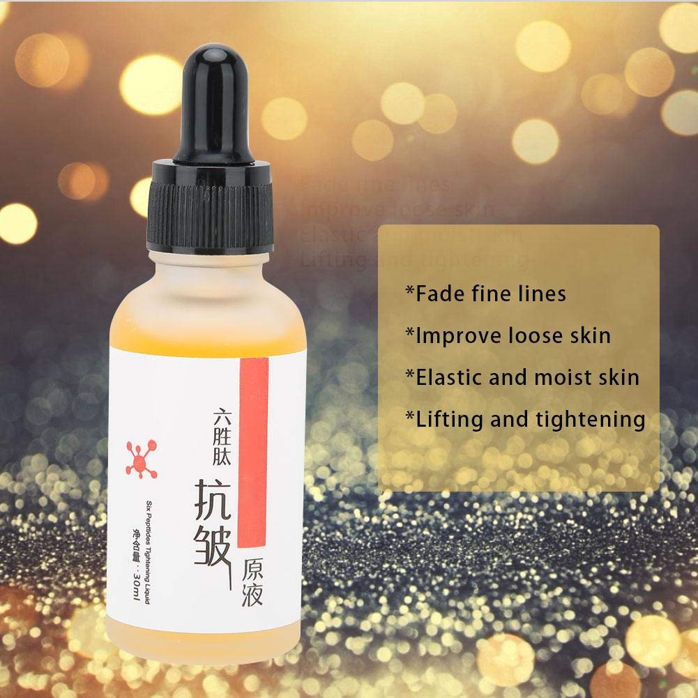 Suero Facial Antiarrugas de Seis Péptidos 30 ml Hidratante Antienvejecimiento para el Cuidado de la Piel