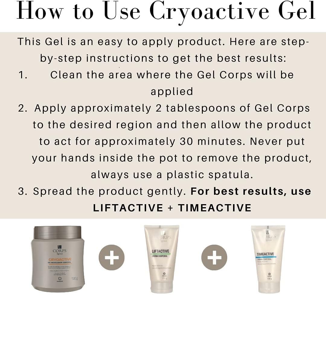 Gel Cryoactive Corps by Hinode reduce medidas y aplana abdomen