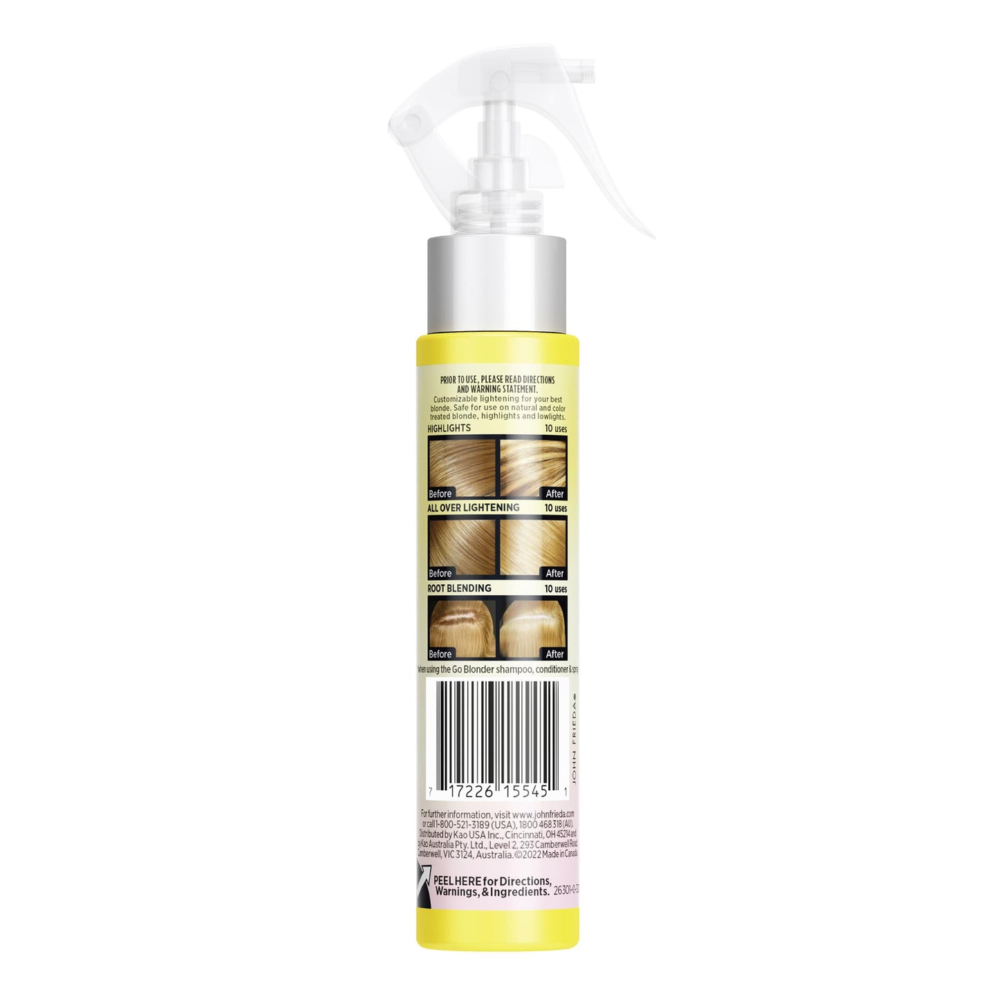 Spray Aclarante John Frieda Sheer Blonde Go Blonder