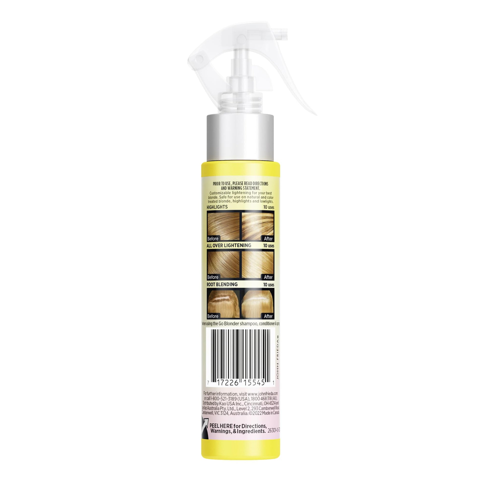 Spray Aclarante John Frieda Sheer Blonde Go Blonder