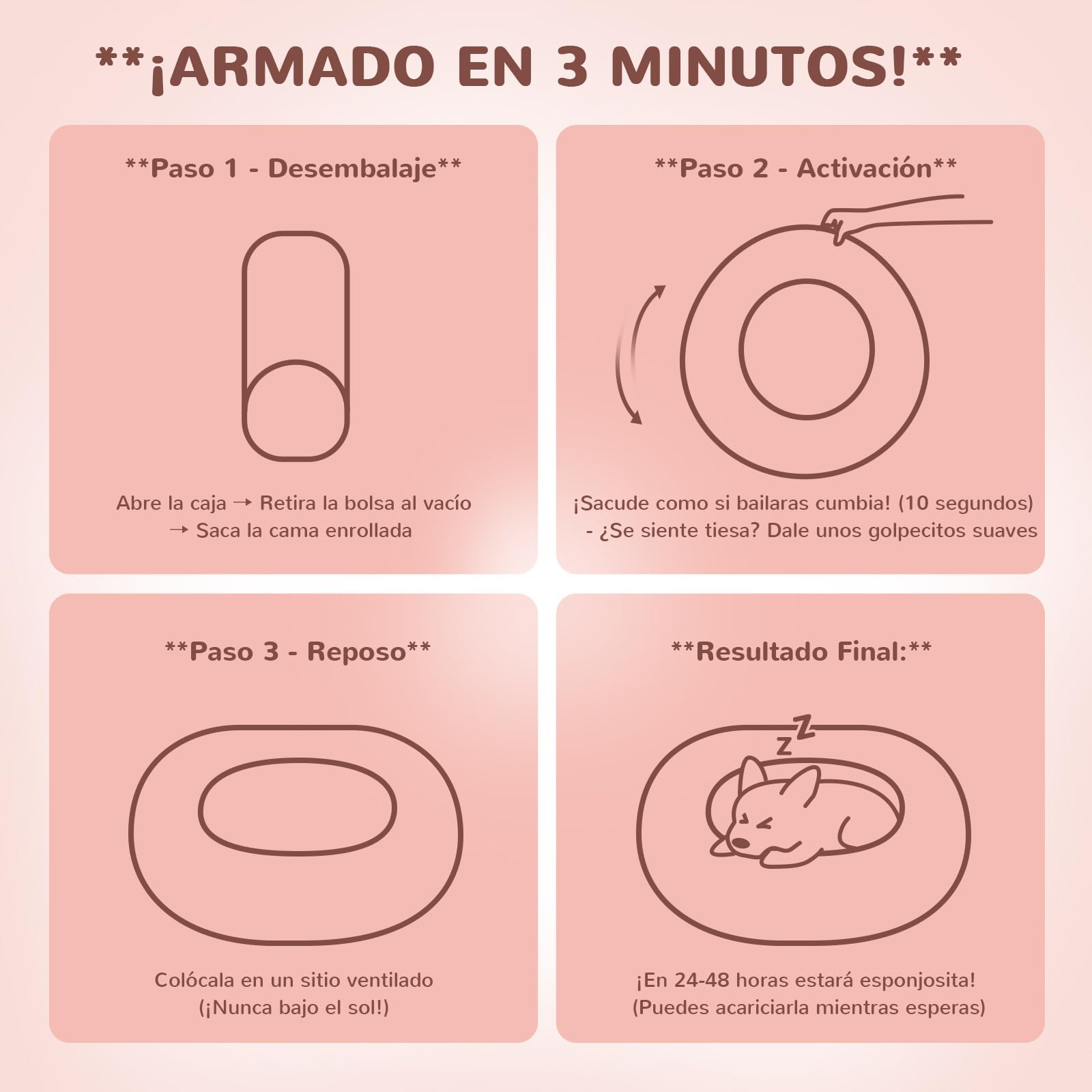 Cama para Perro Spring Blossoms Polvo de Hadas Antideslizante y Lavable