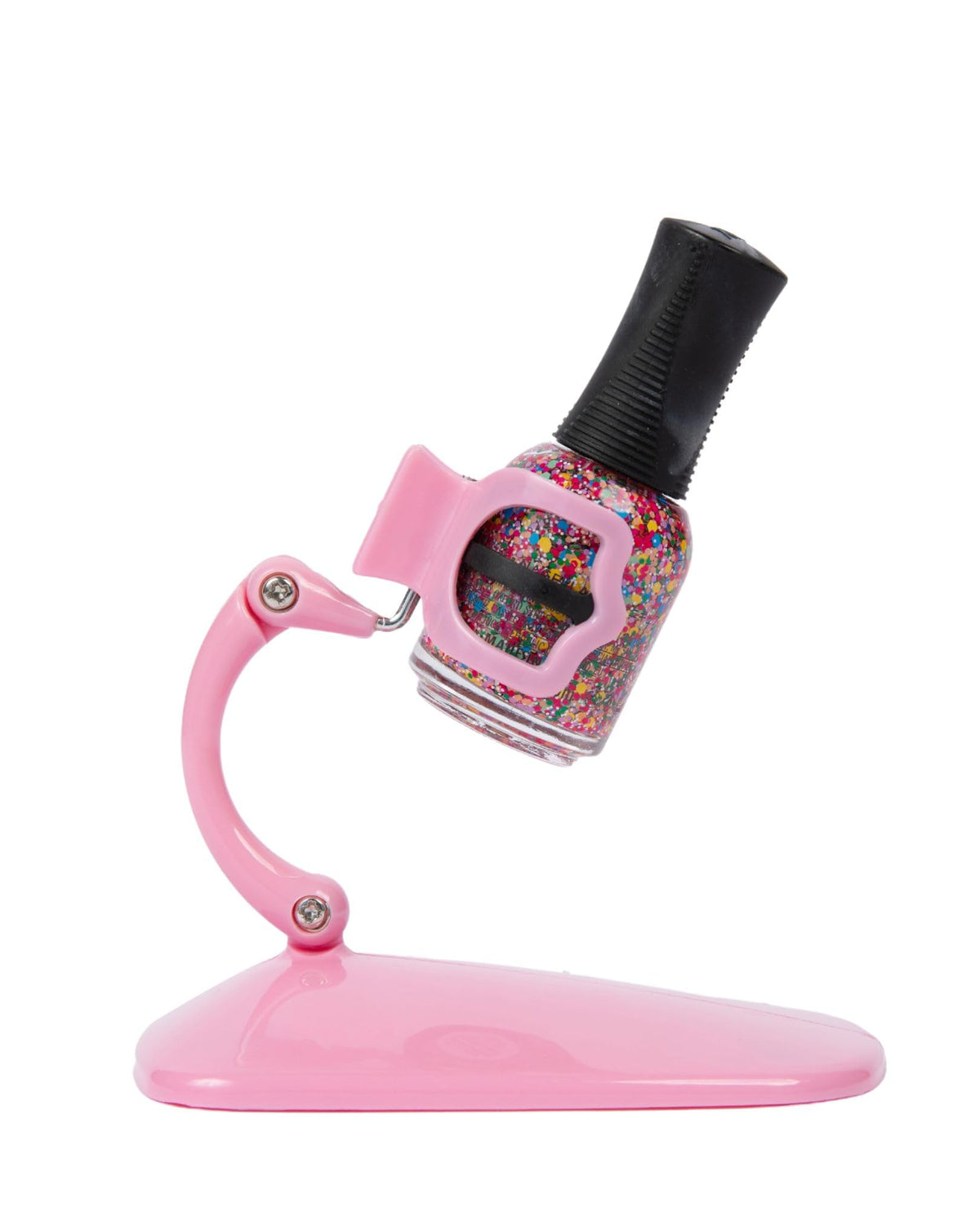 Soporte para botella de esmalte de uñas, soporte inclinado antiderrames para pintura de uñas, herramienta de arte de uñas de agarre y punta, accesorio de esmalte de uñas rosa para manicura y pedicura