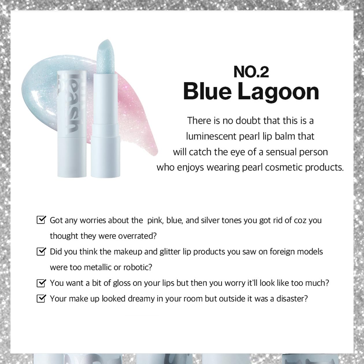 Glacier Vegan Lip Balm, Bálsamo Labial Vegano (No. 2 Blue Lagoon)