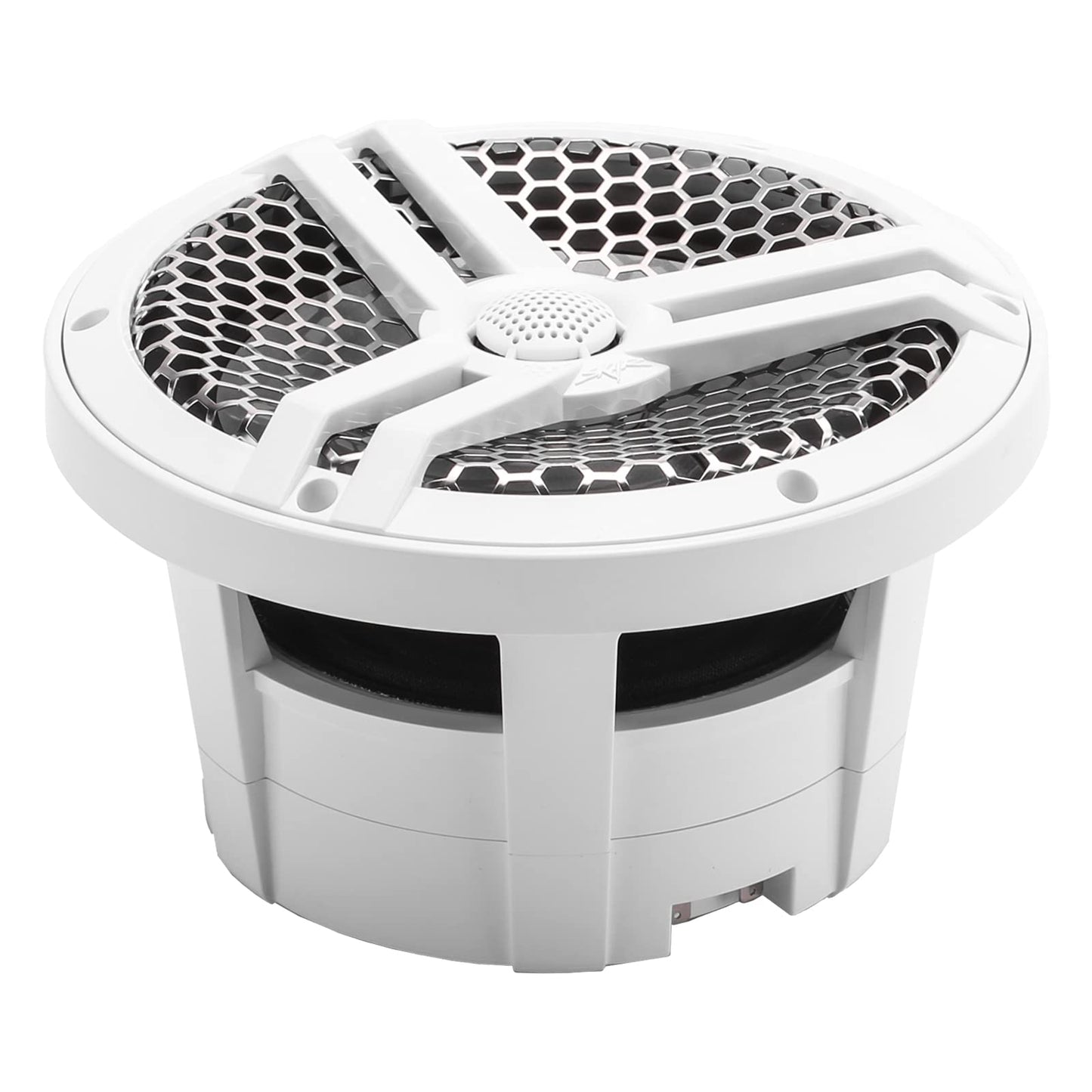 Skar Audio SK8M - Altavoces coaxiales de Rango Completo de 20,3 cm, 20,3 cm, Color Blanco
