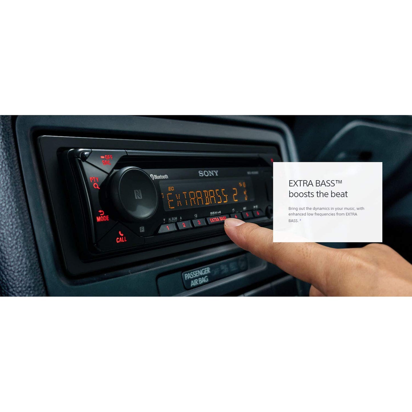 Sony MEX-N5300BT - Radio estéreo para Coche con Bluetooth, Reproductor de CD, USB/AUX, Radio, Single DIN
