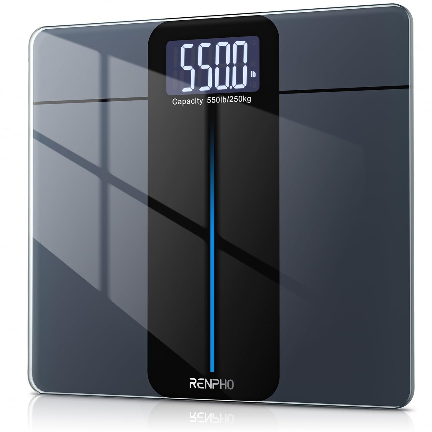 Báscula de Baño RENPHO 550 lb Alta Precisión Pantalla LCD Baterías Incluidas